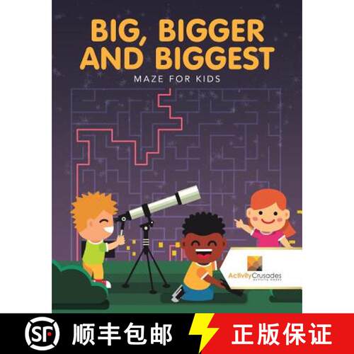 【3-4周达】Big, Bigger and Biggest : Maze for Kids [9780228218937]