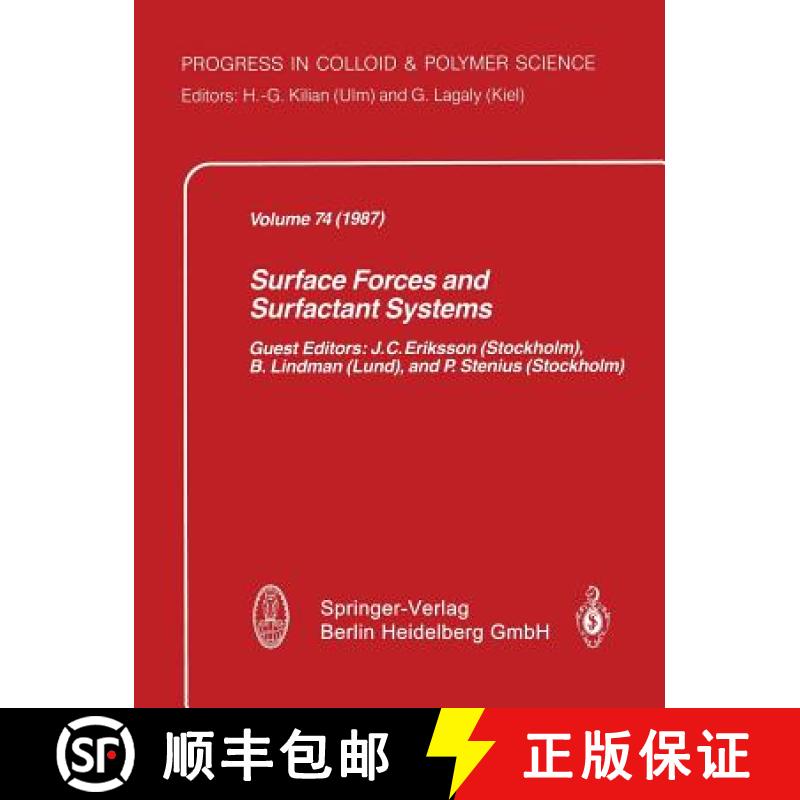 【3-4周达】Surface Forces and Surfactant Systems [9783662156780]