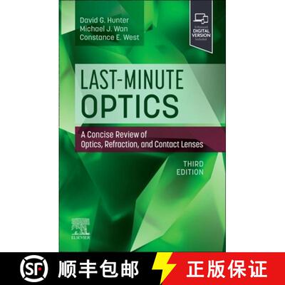 【3-4周达】Last-Minute Optics: A Concise Review of Optics, Refraction, and Contact Lenses [9780443128073]