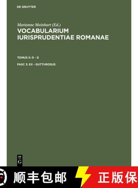 预订 Vocabularium iurisprudentiae Romanae, Fasc 3, ex - gutturosus [9783110092318]