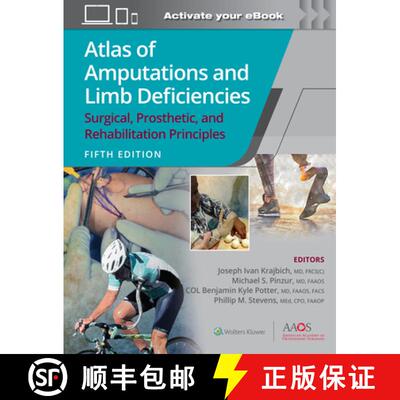 【3-4周达】Atlas of Amputations and Limb Deficiencies 5 : Surgical, Prosthetic, and Rehabilitation Pr... [9781975184452]