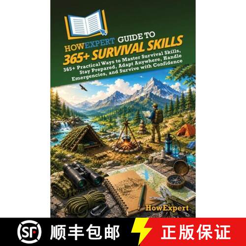 【3-4周达】HowExpert Guide to 365+ Survival Skills: 365+ Practical Ways to Master Survival Skills, St... [9798895733790]