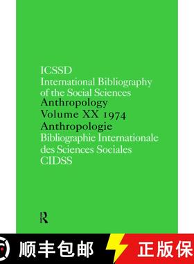【3-4周达】Ibss: Anthropology: 1974 Vol 20 [9780422807708]