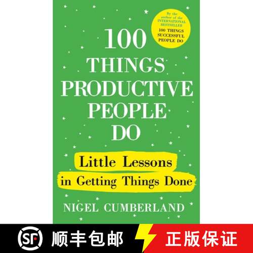 【3-4周达】精装 100 Things Productive People Do: Little Lessons in Getting Things Done [9781529389975]
