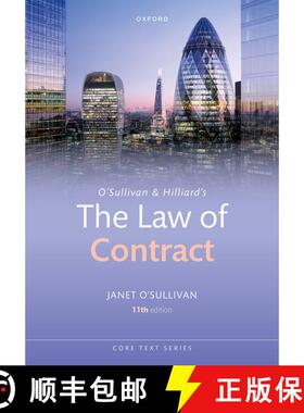 【3-4周达】Osullivan & Hilliards the Law of Contract 11E Paperback [9780198897019]