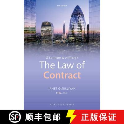 【3-4周达】Osullivan & Hilliards the Law of Contract 11E Paperback [9780198897019]