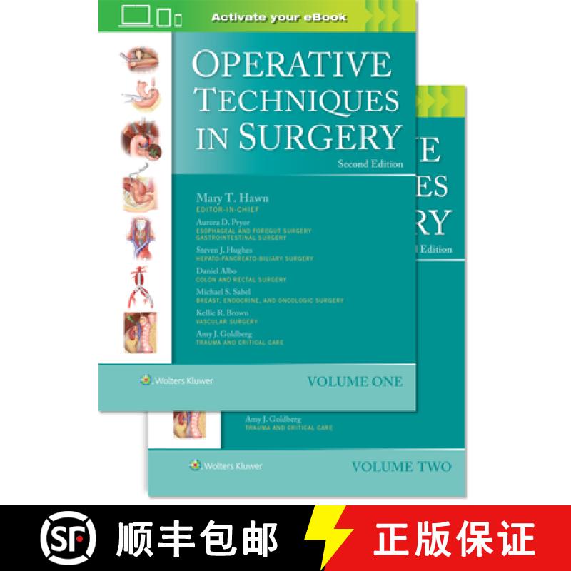【2-3周达】Operative Techniques in Surgery: Print + eBook with Multimedia [9781975176464]