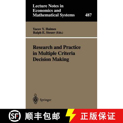 【3-4周达】Research and Practice in Multiple Criteria Decision Making: Proceedings of the XIVth Inter... [9783540672661]