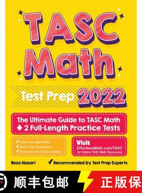 【3-4周达】TASC Math Test Prep: The Ultimate Guide to TASC Math + 2 Full-Length Practice Tests [9781637191255]