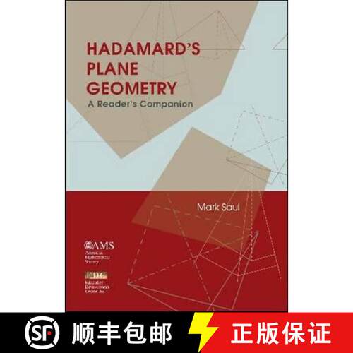 【3-4周达】精装 Hadamard`s Plane Geometry – A Reader`s Companion [9780821843680]