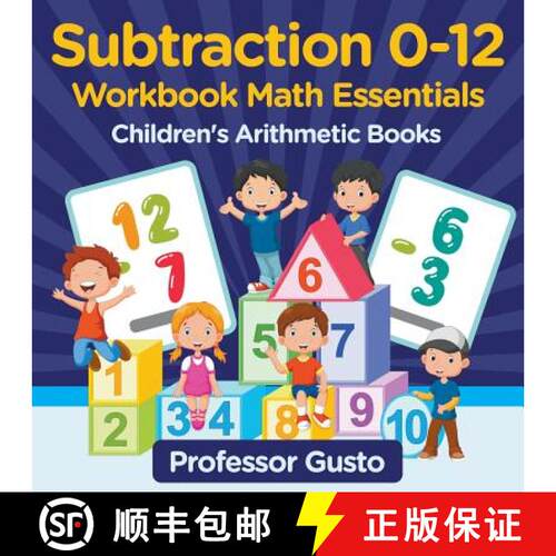 【3-4周达】Subtraction 0-12 Workbook Math Essentials | Children's Arithmetic Books [9781683213260]