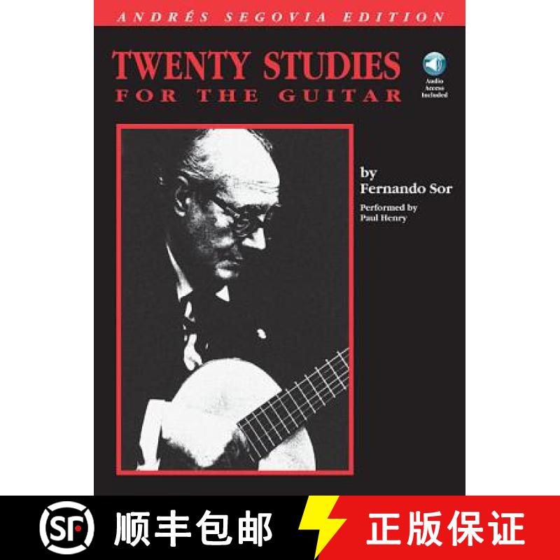 【2-3周达】Andres Segovia - 20 Studies For Guitar ( Sor ): Twenty Studies for Guitar [9780793543687]