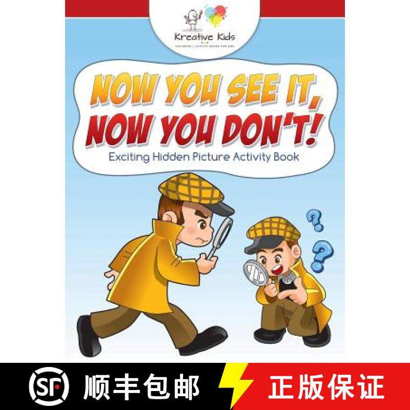 【3-4周达】Now You See It, Now You Don't! Exciting Hidden Picture Activity Book [9781683770091]