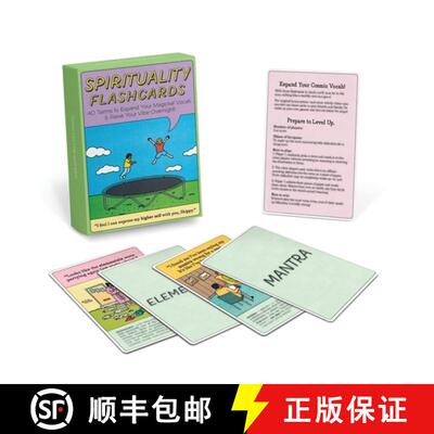 【3-4周达】Spirituality Flashcards Deck, 40 Humorous Spiritual Terms for Aspiring Souls [9781683493495]