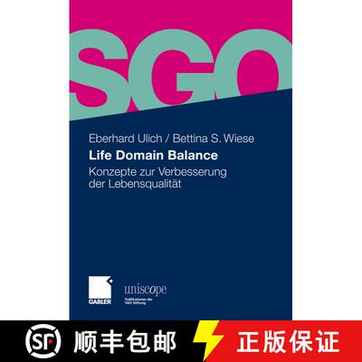 【3-4周达】Life Domain Balance: Konzepte zur Verbesserung der Lebensqualität [9783834914033]