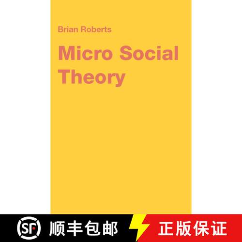 【3-4周达】精装 Micro Social Theory [9780333995693]