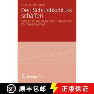 Erfolgsbedingungen 9783531195193 4周达 Foerdermassnahme schulischen einer schaffen Schulabschluss Den