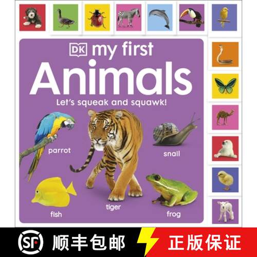 【3-4周达】My First Animals: Let's Squeak and Squawk! [9780241555316]