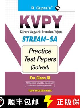 预订 KVPY: Stream-SA Examination for Class XI Practice Test Papers (Solved) [9789388642798]