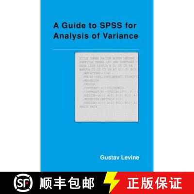 【3-4周达】A Guide to SPSS for Analysis of Variance [9780805809411]