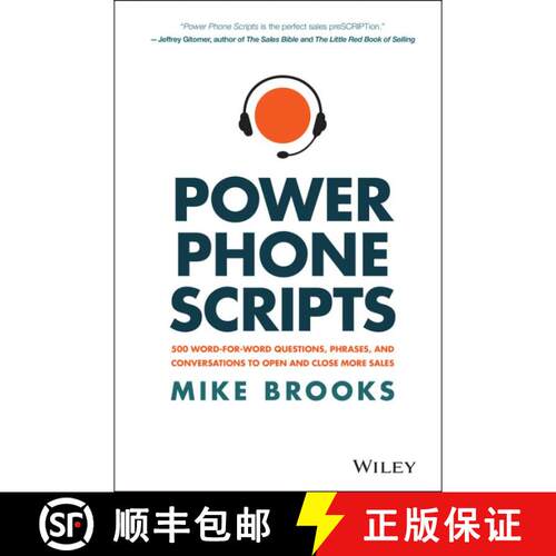 【3-4周达】精装 Power Phone Scripts: 500 Word-For-Word Questions, Phrases, And Conversations To Open ... [9781119418078]