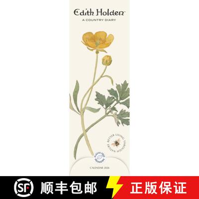 【3-4周达】Edith Holden Country Diary Slim Calendar [9781529854749]