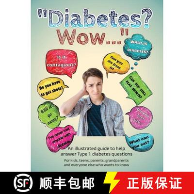 【3-4周达】Diabetes? Wow: An illustrated guide to help answer Type 1 diabetes questions [9780578775401]