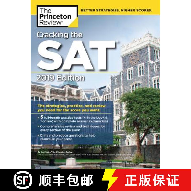 Cracking the SAT with 5 Practice Tests, 2019 Edition: The Strategies, Practice, and Review You Need f... [9781524757861]