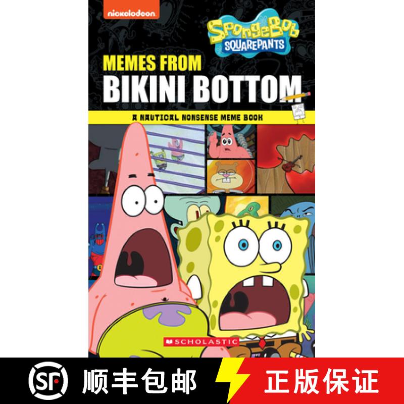 【3-4周达】Memes from Bikini Bottom (Spongebob Squarepants): A Nautical Nonsense Meme Book [9781546147572]