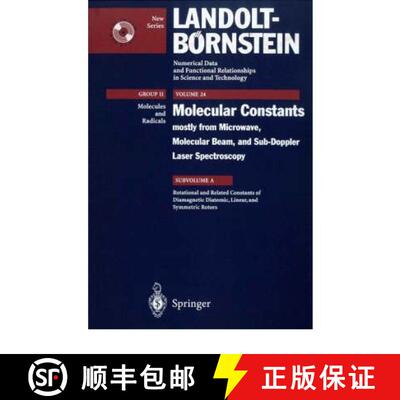 【3-4周达】Rotational, L-Type, Centrifugal Distortion and Related Constants of Diamagnetic Diatomic, ... [9783540632672]
