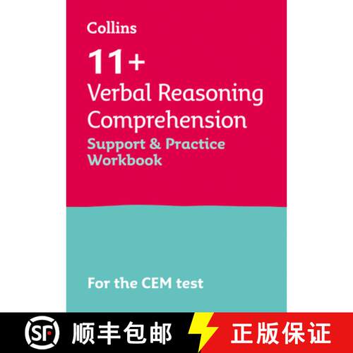 【3-4周达】Collins 11+ - 11+ Verbal Reasoning Comprehension Support and Practice Workbook: For the Ce... [9780008497385]