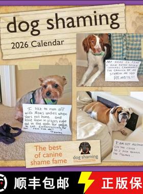 【3-4周达】Dog Shaming 2026 Wall Calendar [9781524898823]
