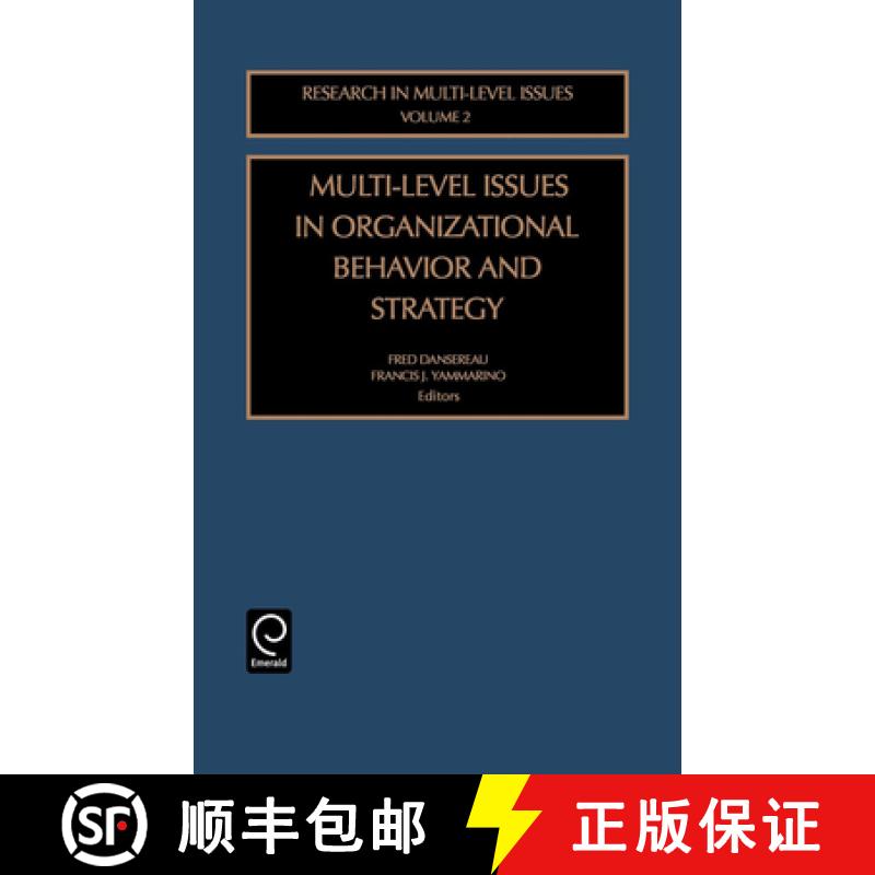 【3-4周达】Multi-Level Issues in Organizational Behavior and Strategy [9780762310395]