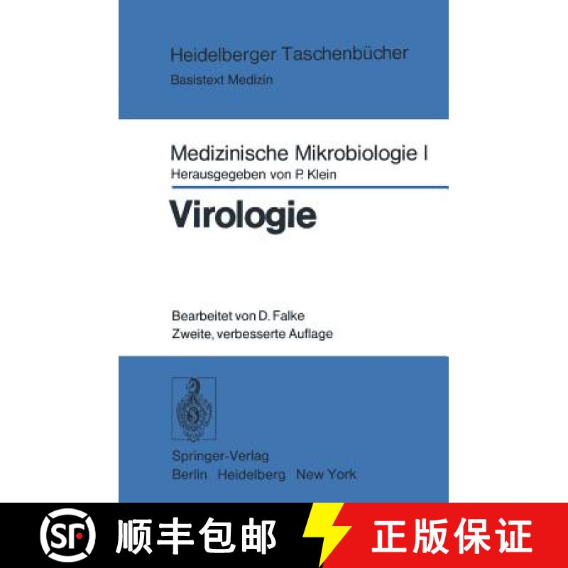 【3-4周达】Medizinische Mikrobiologie I: Virologie: Ein Unterrichtstext Für Studenten Der Medizin [9783540083252]
