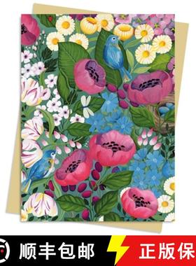 【3-4周达】Bex Parkin: Birds & Flowers Greeting Card Pack: Pack of 6 [9781804176344]