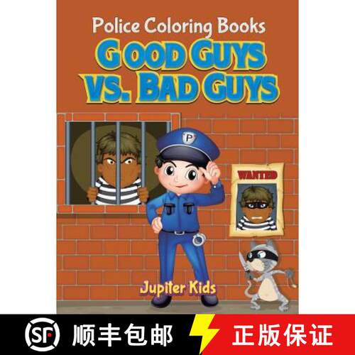 【3-4周达】Good Guys vs. Bad Guys: Police Coloring Books [9781683052258]