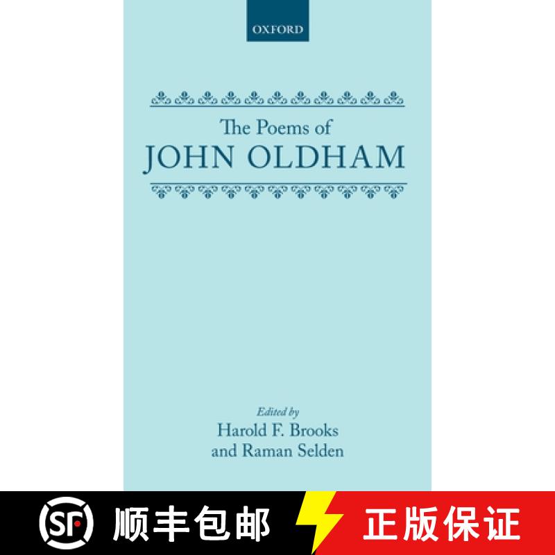 【3-4周达】The Poems of John Oldham [9780198124566]