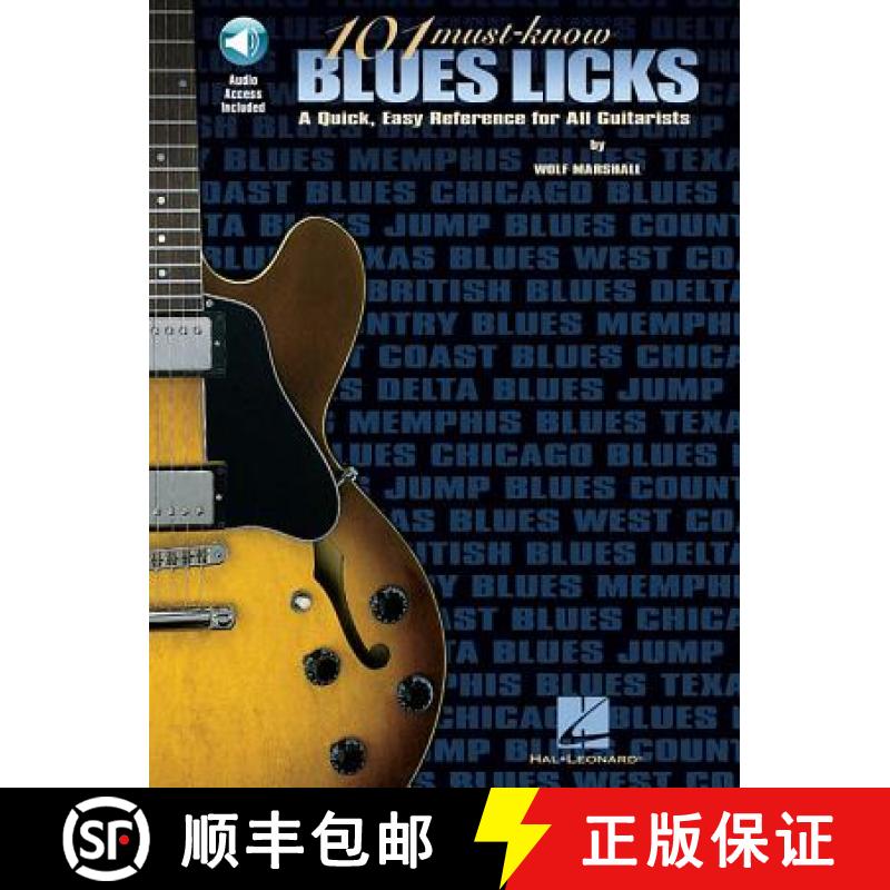 【2-3周达】101 Must-Know Blues Licks [With CD (Audio)] [9780793595877]