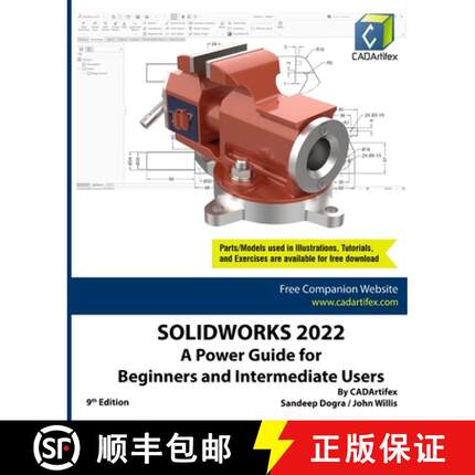 【3-4周达】Solidworks 2022: A Power Guide for Beginners and Intermediate Users [9788195514885]