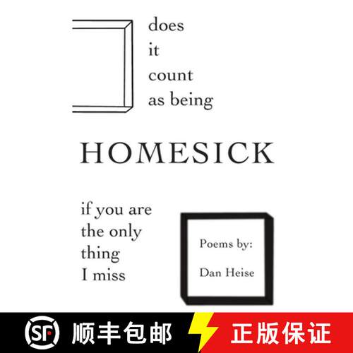 【3-4周达】Does it Count as Being Homesick if You Are the Only Thing I Miss [9781949127300]