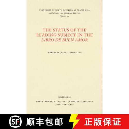 预订 The Status of the Reading Subject in the Libro de Buen Amor [9780807892282]