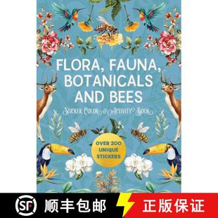 Sticker Over Color Fauna and 9780785846130 Unique Stickers Flora Botanicals Bees Book Activity 200 3周达
