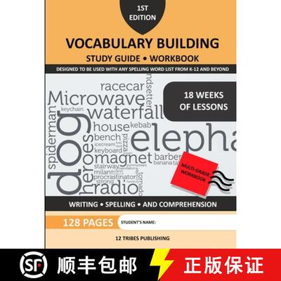 【3-4周达】Vocabulary Building Study Guide & Workbook [9781387163403]