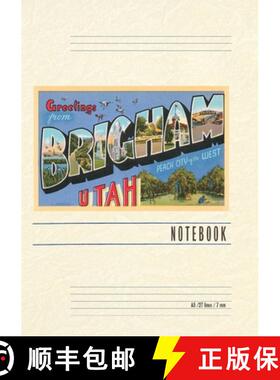 【3-4周达】Vintage Lined Notebook Greetings from Brigham, Utah [9798385452347]