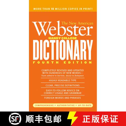 【3-4周达】The New American Webster Handy College Dictionary: Fourth Edition [9780451219053]