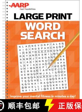 预订 AARP Large Print Word Search [9781450894371]