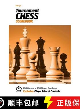 预订 Tabiya Tournament Chess Scorebook: Cover Style: White with Orange Graphic [9780985644215]