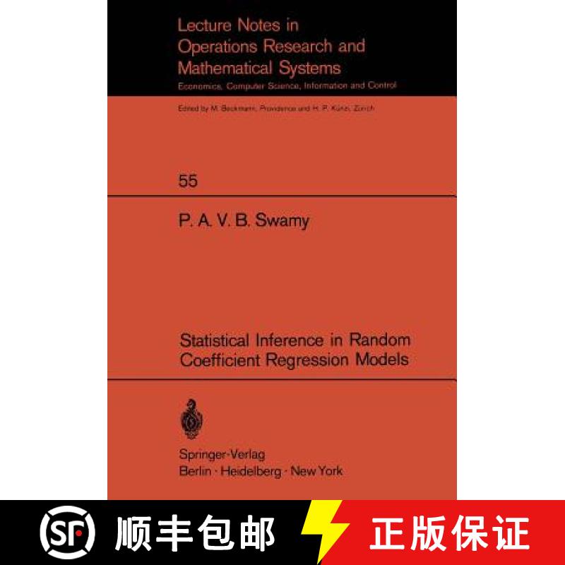 【3-4周达】Statistical Inference in Random Coefficient Regression Models [9783540056034]