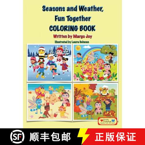 【3-4周达】Seasons and Weather, Fun Together Coloring Book: Lucky Ladybug and Friends [9781955447300]