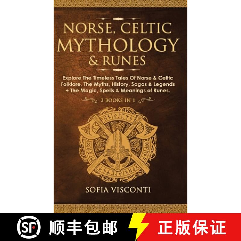 【3-4周达】Norse, Celtic Mythology & Runes: Explore The Timeless Tales Of Norse & Celtic Folk... [9781914312991]